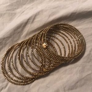 Gold Stella & Dot wrap bangle